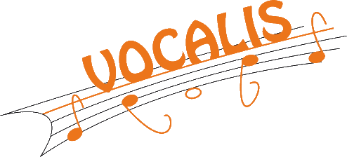 orangefarbenes Logo Noten Chor Vocalis